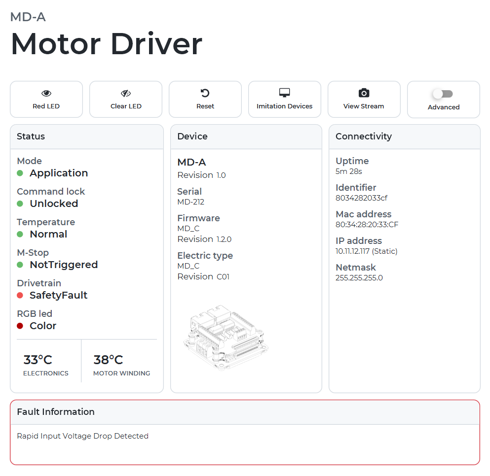 fault info