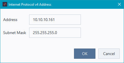 set address dialog